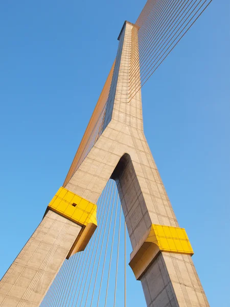 Mega sling Bridge, Rama 8, em Bangkok Tailândia — Fotografia de Stock