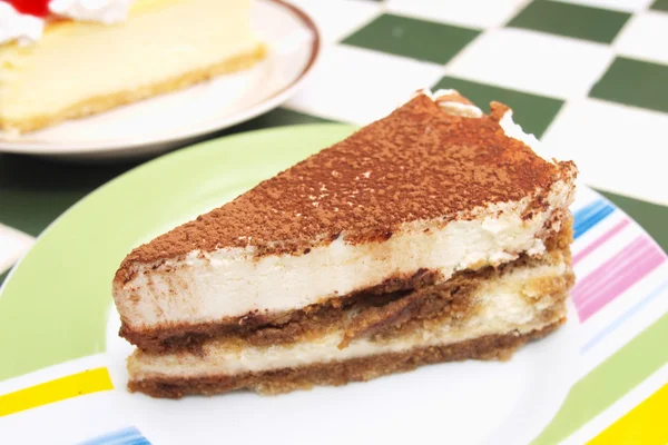 Piece of Chocolate cheesecake — Stock Photo, Image