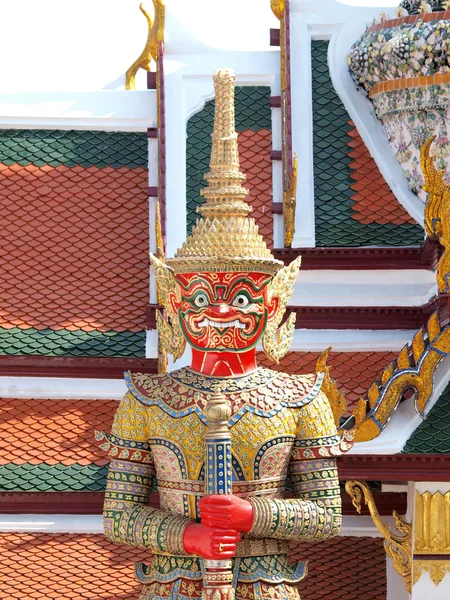 Demonio tailandés en el Gran Palacio, Bangkok Tailandia —  Fotos de Stock