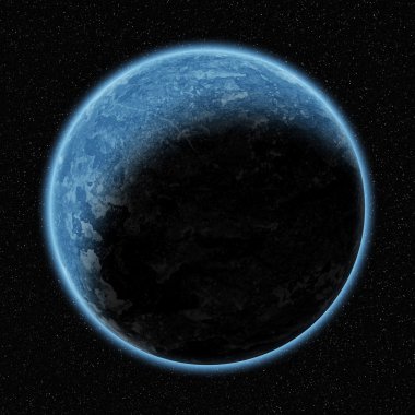 Planet in beautiful space clipart