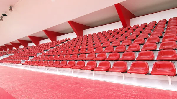 Asiento rojo en el estadio Thep Hasadin en Tailandia — Foto de Stock