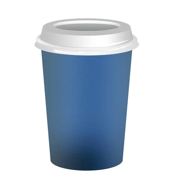 Taza de café para llevar sobre fondo blanco —  Fotos de Stock