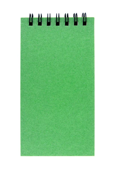 Livro de notas de papel reciclado isolado — Fotografia de Stock