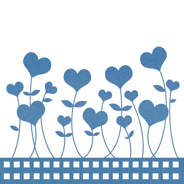 Recycling-Papier Valentinstag Blume Hintergrund für Romantik, Hochzeit ein — Stockfoto