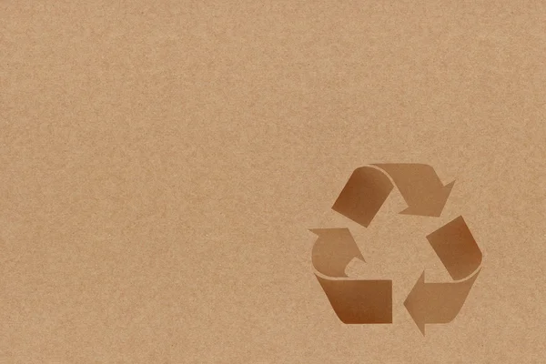 リサイクル紙のリサイクル シンボル — ストック写真