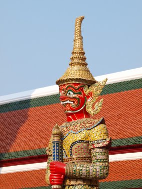 grand palace, bangkok Tayland Tayland şeytanı