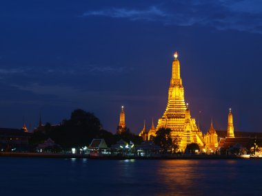 alacakaranlık Bangkok, Tayland, Tapınak