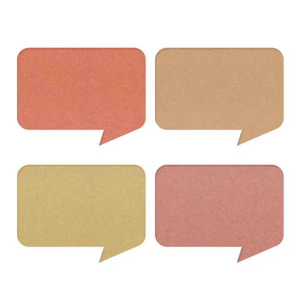 stock image Talk tag recycled paper on white background