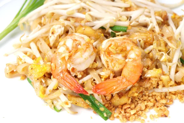 stock image Thai food style , stir-fried rice noodles (Pad Thai)