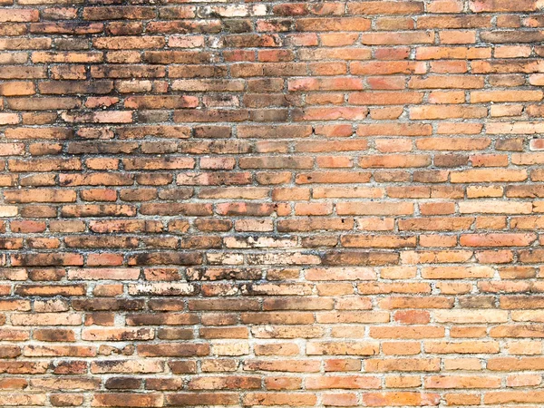 Oude rode grunge bakstenen muur — Stockfoto