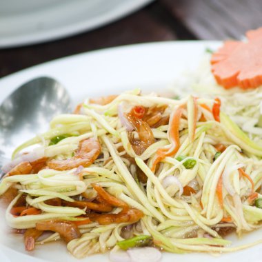 Mango Salatası ünlü ve lezzetli sebze meze Tayland dan