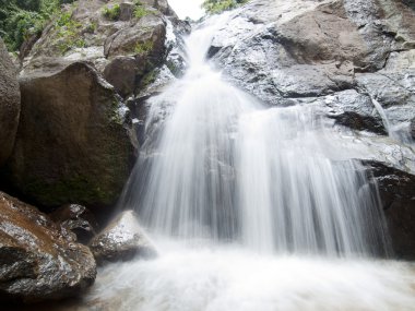 Waterfall in the jungle, Koh Samui island, Thailand clipart