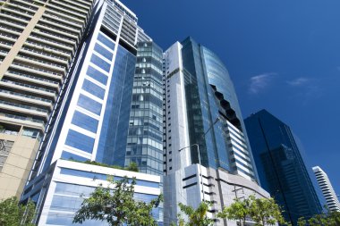 Bangkok, Tayland highrise modern Binası.