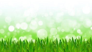 Abstract green tone background with green grass clipart