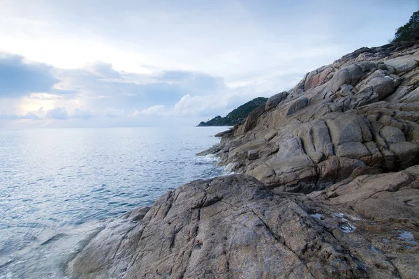 stock image Beautiful seascape. Sea and rock