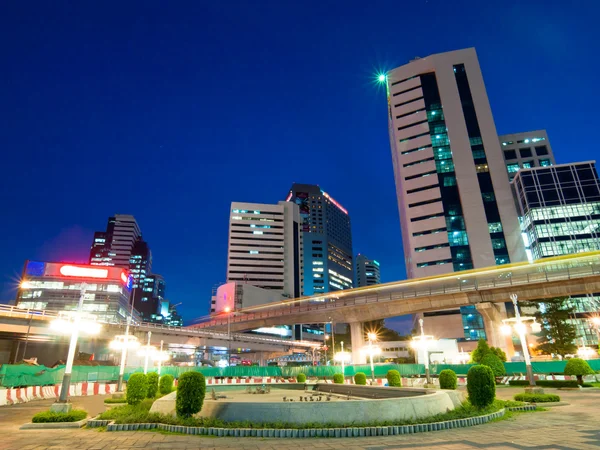 stock image Bangkok city downtown at night ,Bangkok,Thailand