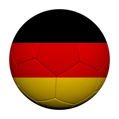 Almanya bayrağı desen 3d render bir futbol topu