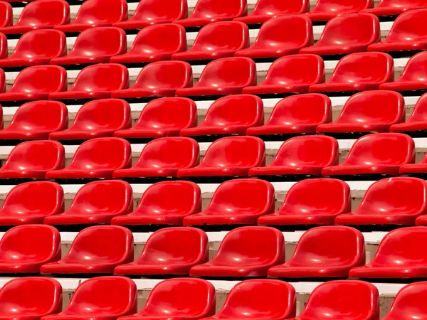 stock image Regular red seats in a stadium