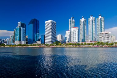 Bangkok, Tayland highrise modern Binası.