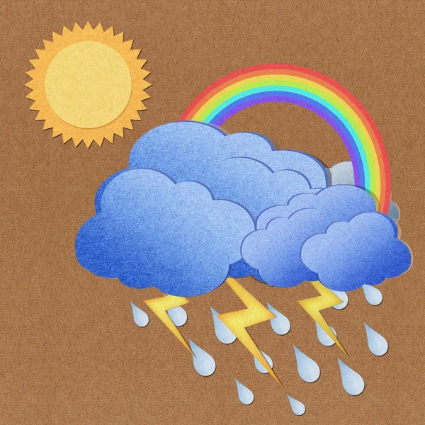Wetter Grunge Papier Textur auf braunem Hintergrund — Stockfoto