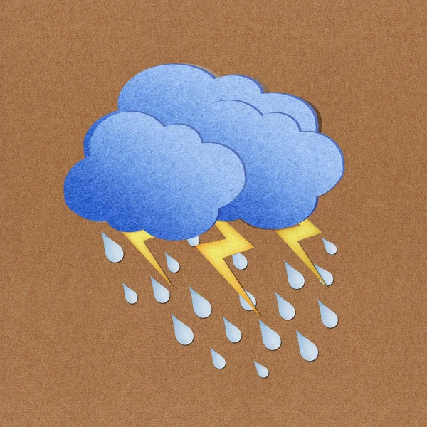 Väder grunge paper konsistens på brun bakgrund — Stockfoto
