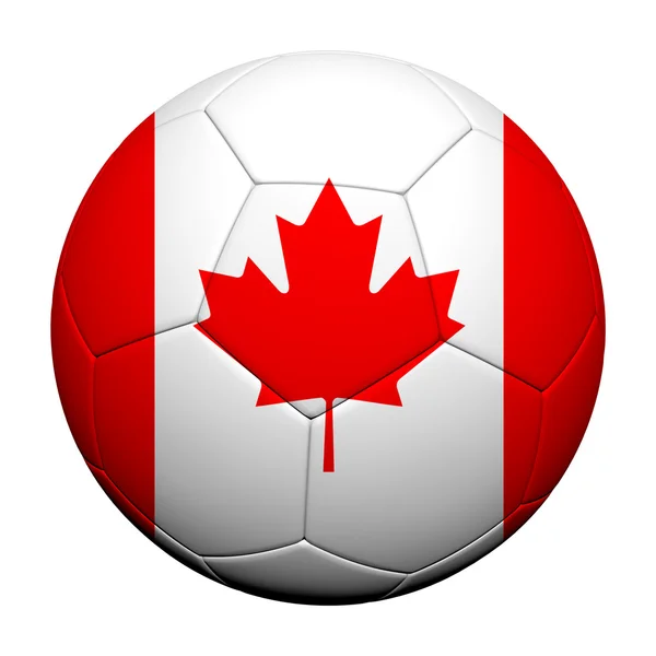 stock image Canada Flag Pattern 3d rendering of a soccer ball