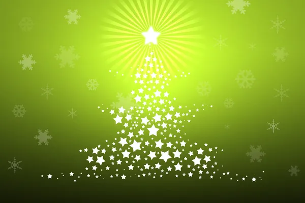 Fondo de Navidad, silueta de un árbol de Navidad — Foto de Stock