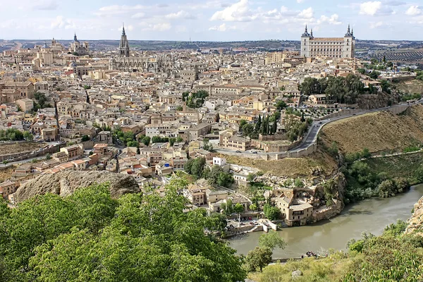 Vista panoramica mica de la Ciudad de Toledo — Foto Stock