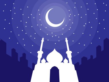 Ramadan & Eid Mubarak Greeting 3 clipart