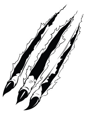 Claws Ripping Paper clipart