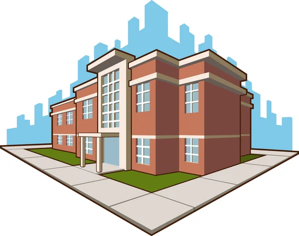 Schulgebäude — Stockvektor