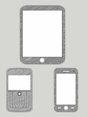 Smartphone Sketch clipart