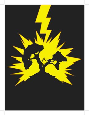 Tree Struck by Lightning clipart