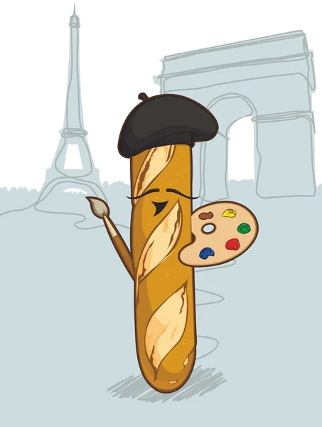 ขนมปังฝรั่งเศส — ภาพเวกเตอร์สต็อก