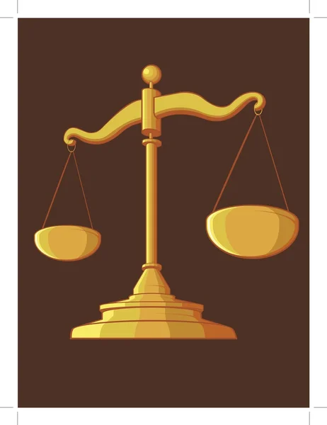 Правосуддя масштабу — стоковий вектор