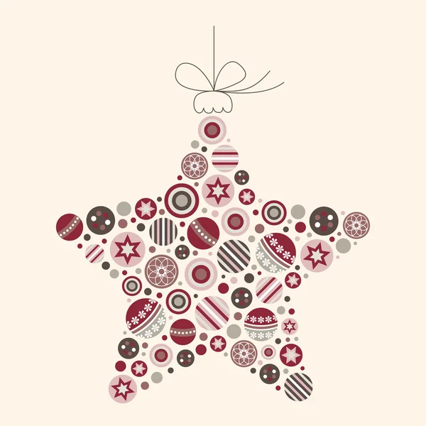 抽象圣诞星 — 图库矢量图片