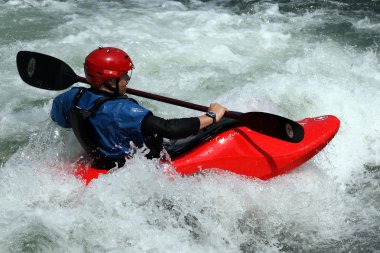 Kayak freestyle clipart