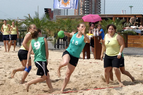 Mulheres Beachhandball — Fotografia de Stock