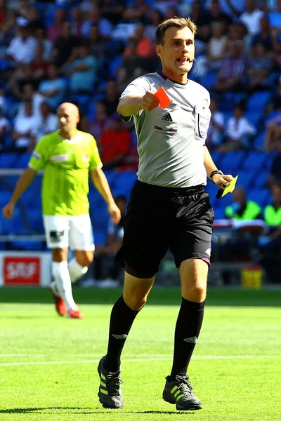 stock image Referee with red card