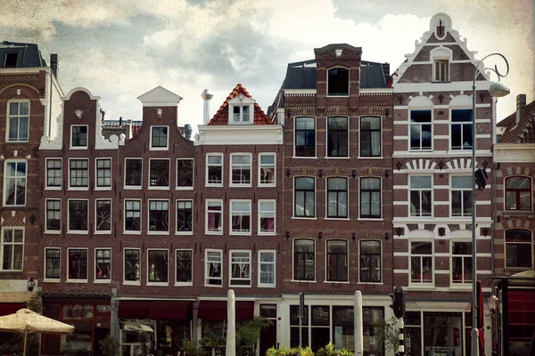 Vistas da velha Amsterdã feitas — Fotografia de Stock