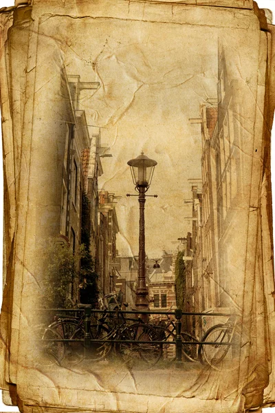Utcán amszterdami készült művészi stílusban — Stock Fotó