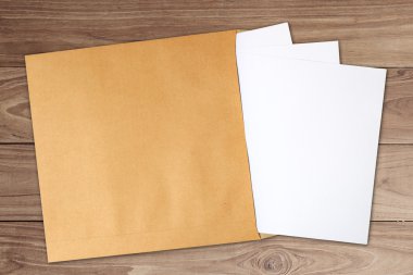 Paper in envelope clipart