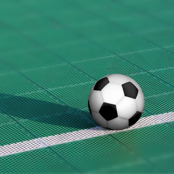 Bola de fútbol cubierta —  Fotos de Stock