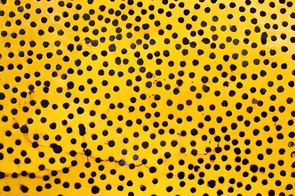 Fondo amarillo abstracto con agujeros — Foto de Stock