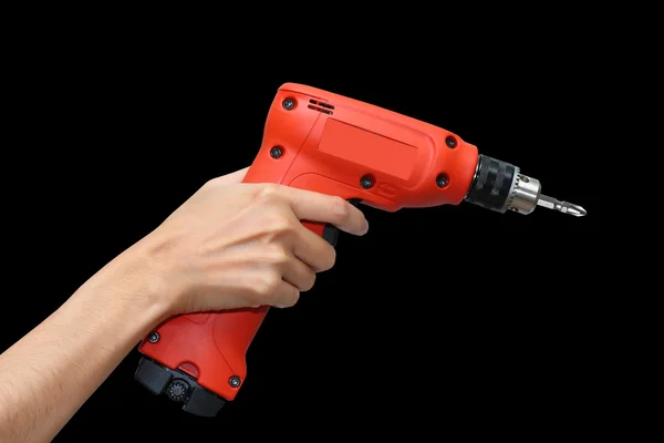 Hand holding drill. — Stock Photo, Image