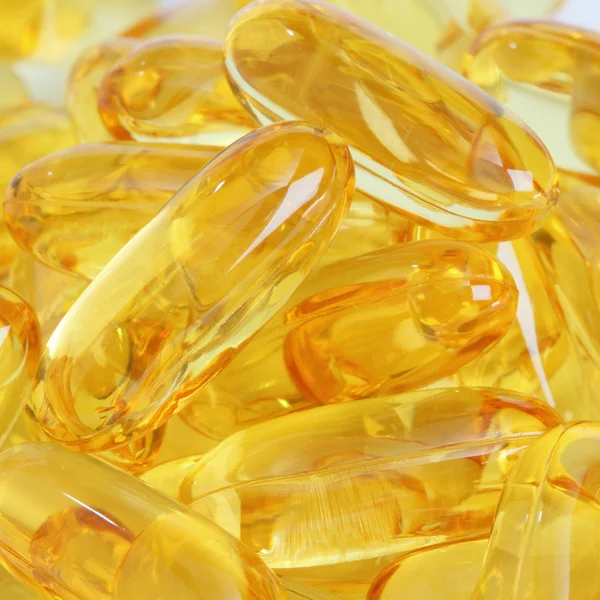 Olaj omega-3 gel kapszula — Stock Fotó