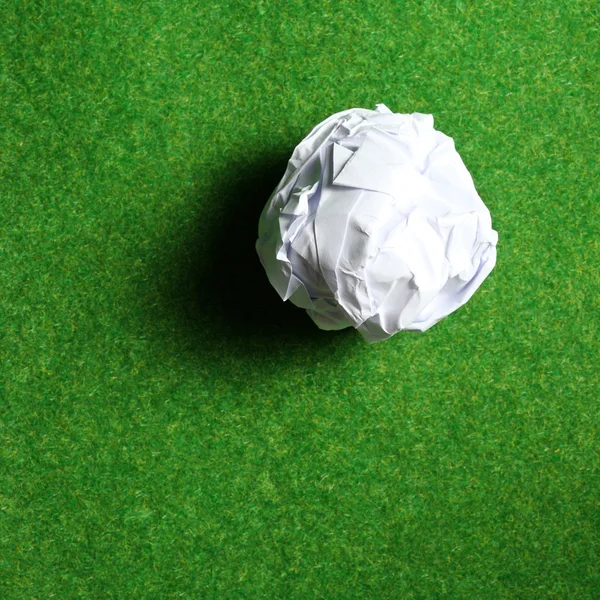 Crump kağıt topu — Stok fotoğraf