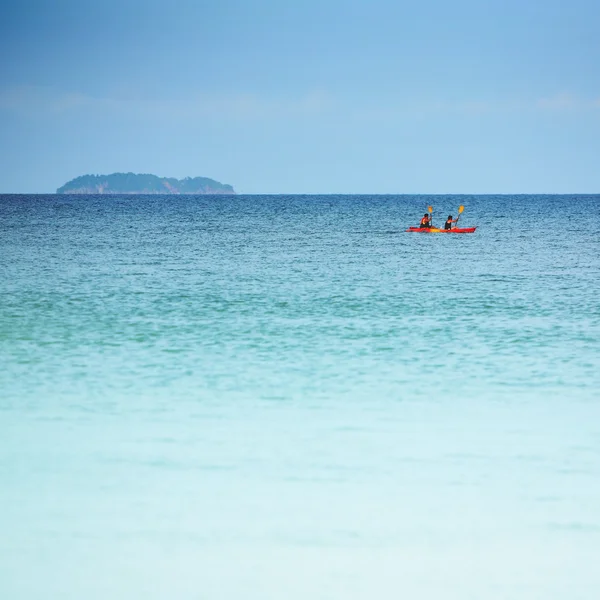 stock image Sea, kayak touring