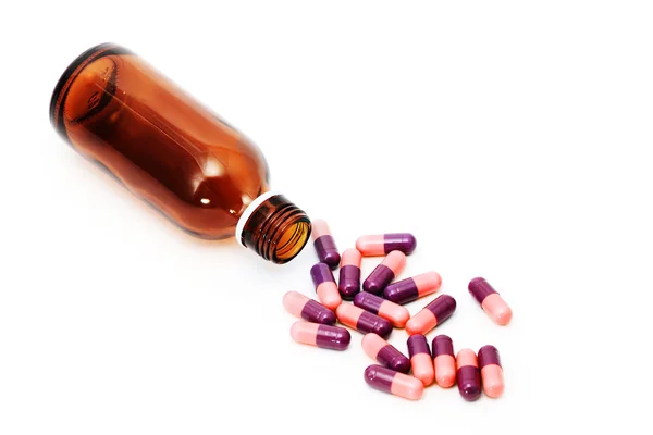 Pills with bottle — Stock Photo, Image