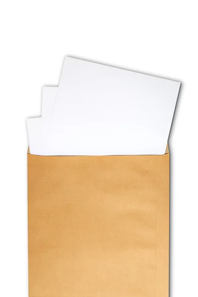 Document in brown develop — Stock Photo, Image